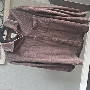 L.L Bean Brown Corduroy Shirt